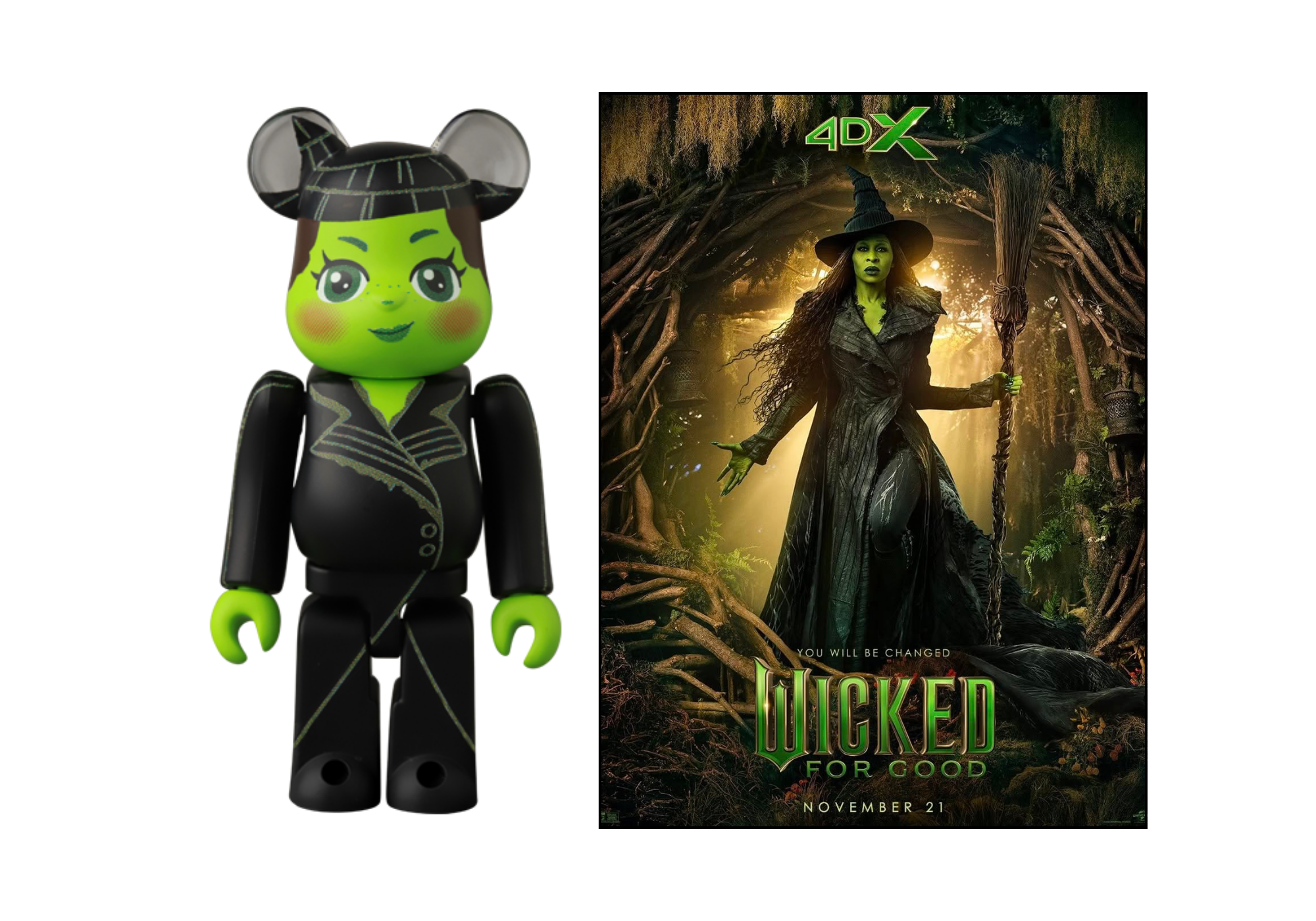 Medicom Toy, Bearbrick Series 51 - Cute, Wicked Elphaba