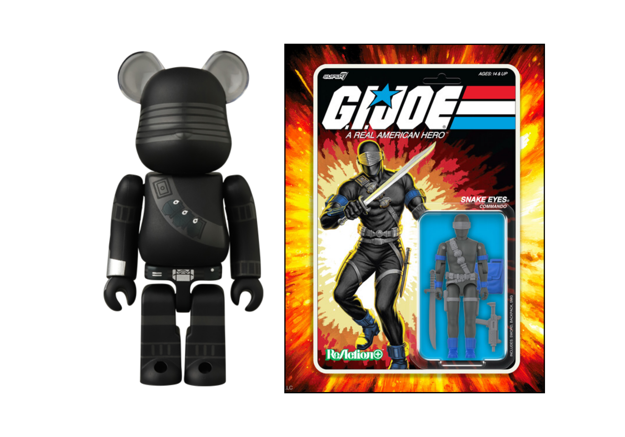 Medicom Toy, Bearbrick Series 51 - Hero, G.I. Joe Snake Eyes