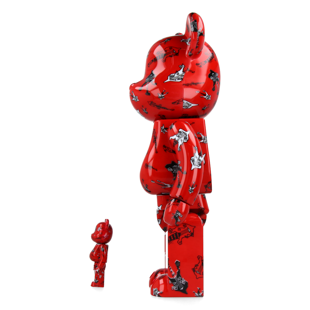 400% + 100% Bearbrick BUCK-TICK Hisashi Imai Red Ver. - Medicom Toy Figure