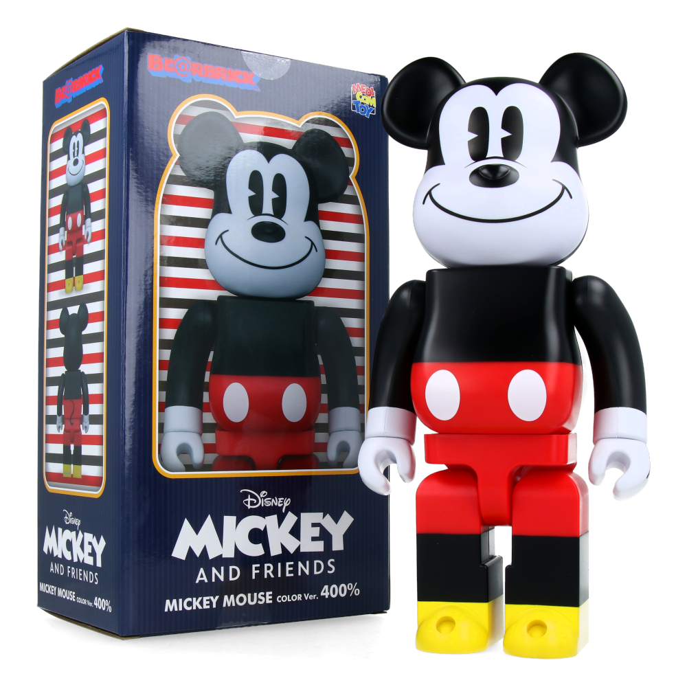 400% Bearbrick Mickey Mouse Color - Mickey Mouse & Friends - Medicom Toy Figure