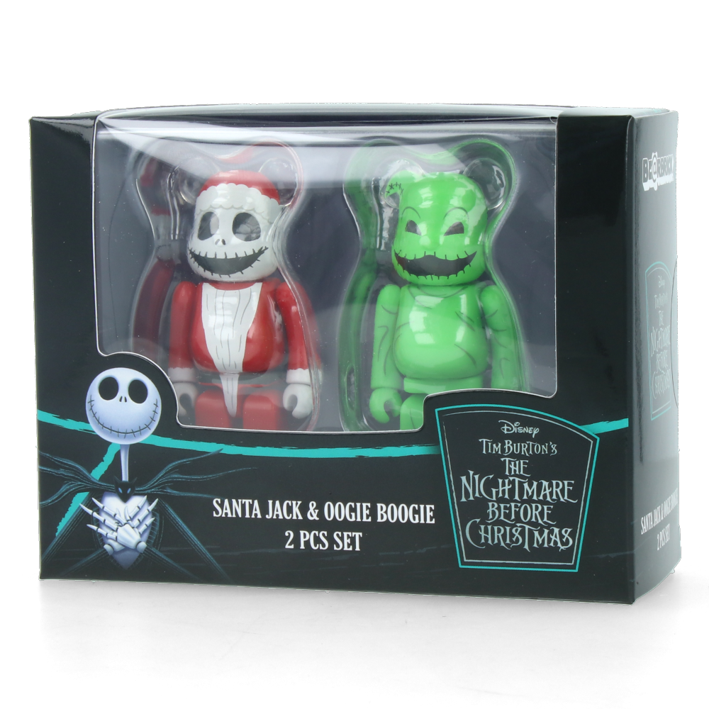 100% Bearbrick Santa Jack & Oogie Boogie (2pcs)