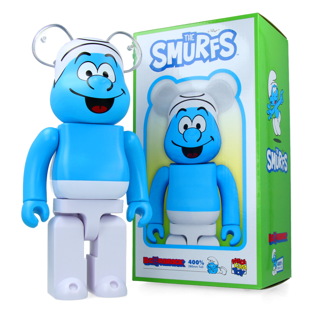 400% Bearbrick Smurf - Medicom Toy Figure