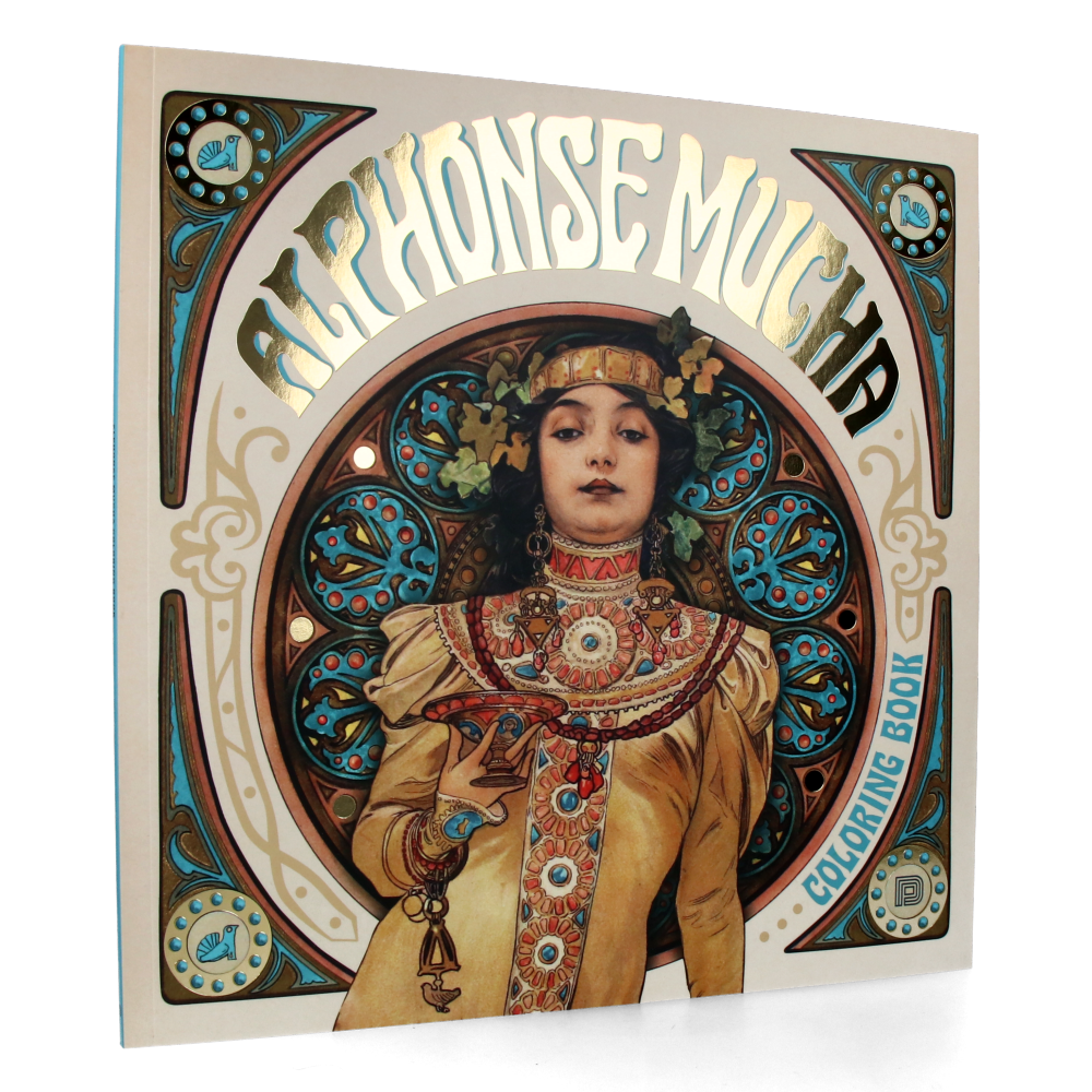 Alphonse Mucha Coloring Book