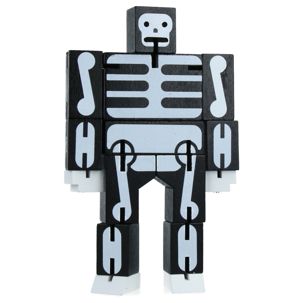 Cubebot - Small - Black/Skeleton