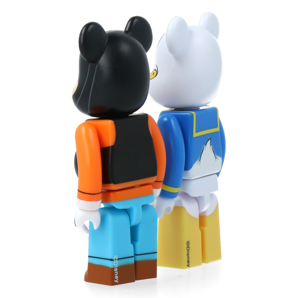100% Bearbrick Donald Duck et Dingo (2pcs set)