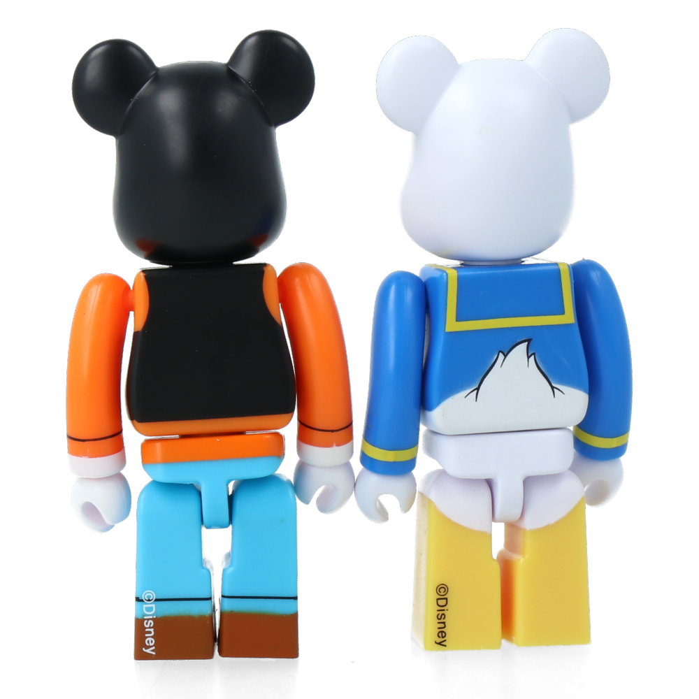 100% Bearbrick Donald Duck et Dingo (2pcs set)