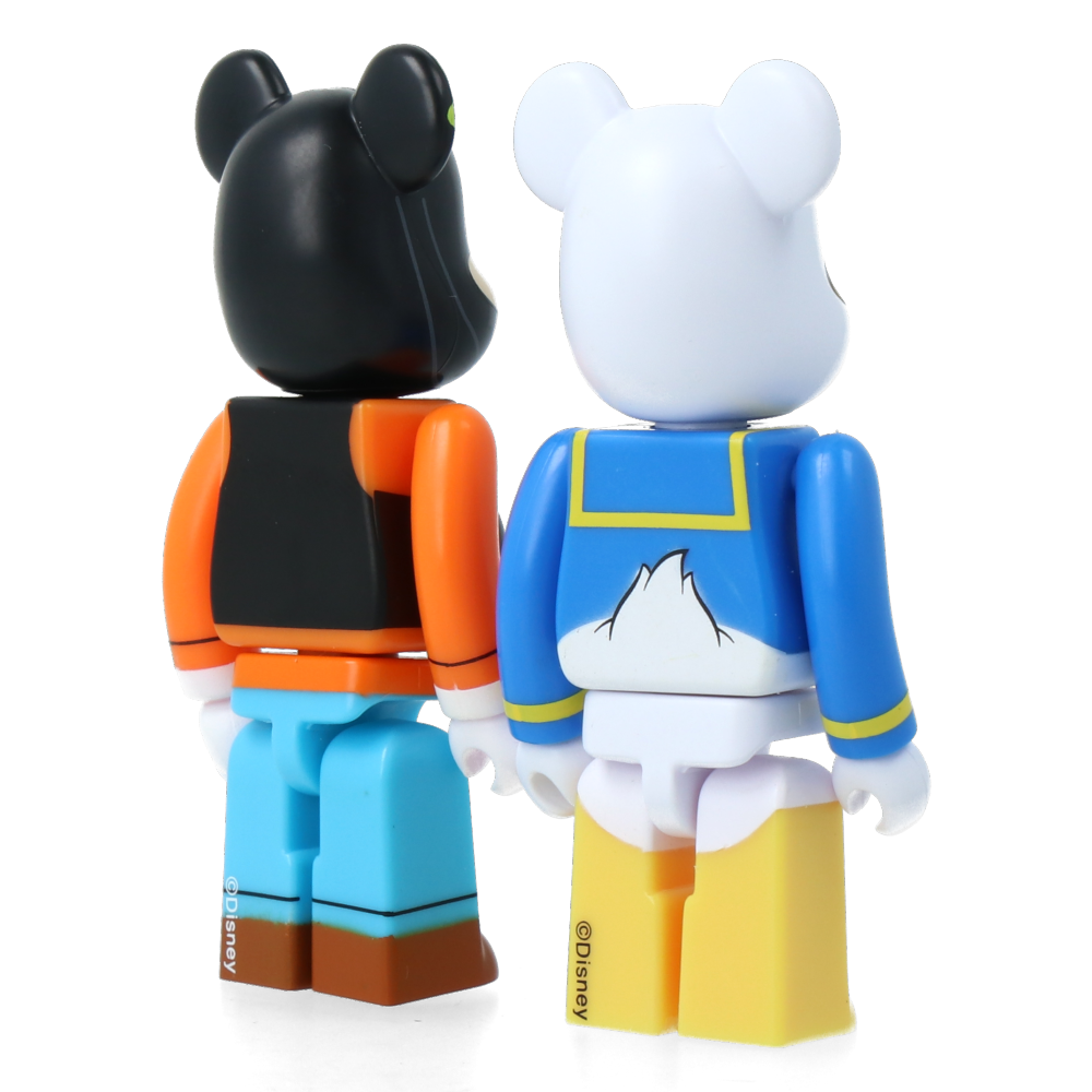 100% Bearbrick Donald Duck et Dingo (2pcs set)