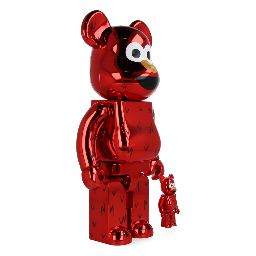 400% + 100% Bearbrick Elmo Chrome Ver.
