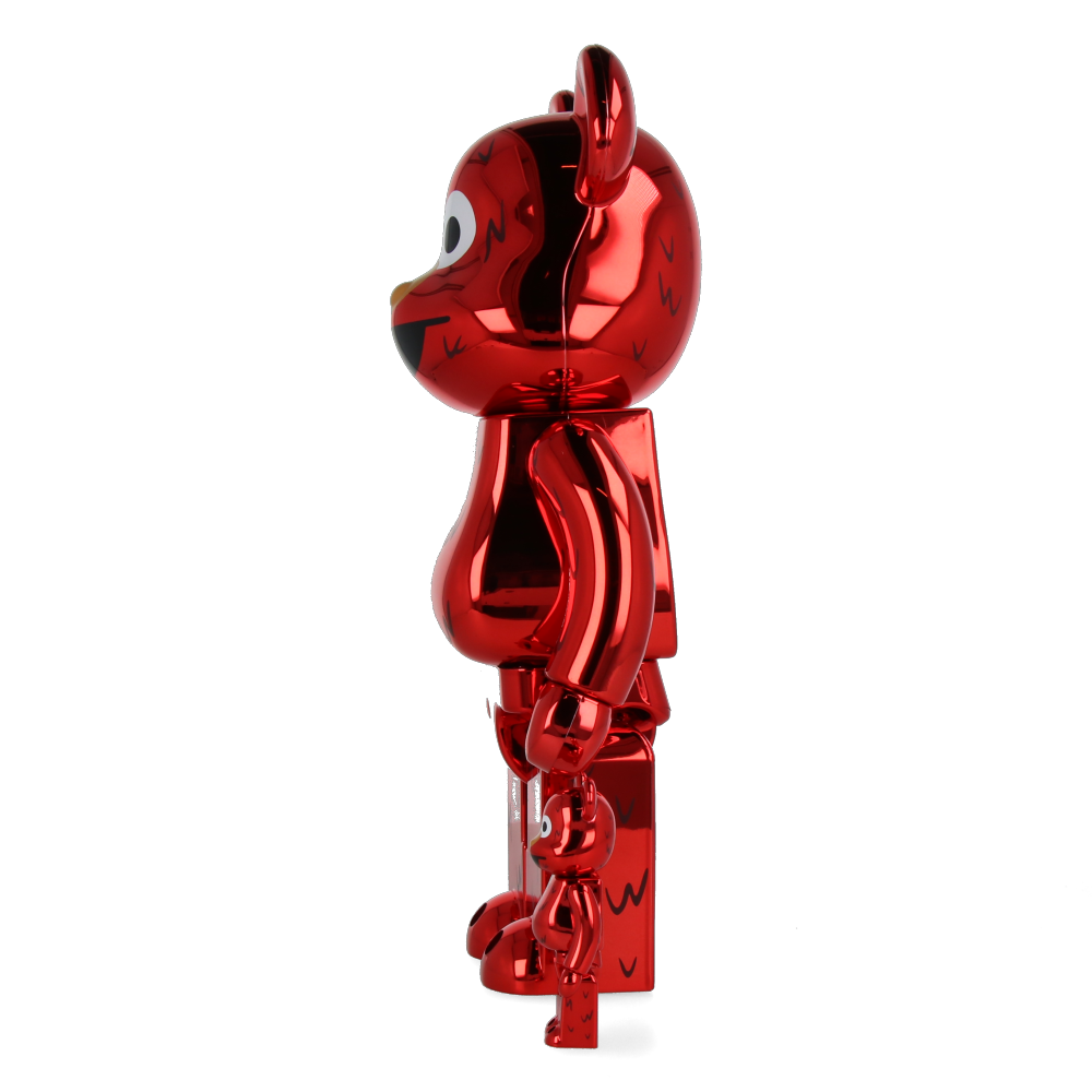 400% + 100% Bearbrick Elmo Chrome Ver.