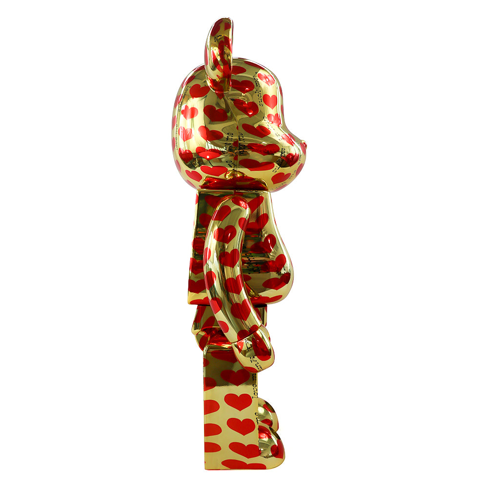 1000% Bearbrick Gold Heart