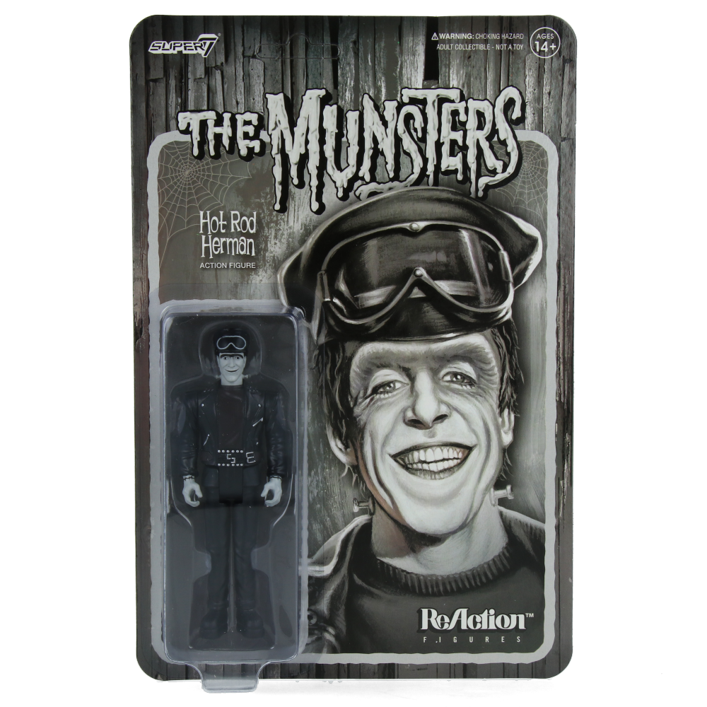 The Munsters Hot Rod Herman (Grayscale) - ReAction Figures
