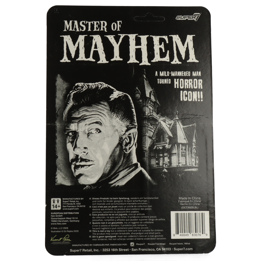 Vincent Price (Grayscale) - ReAction Figure