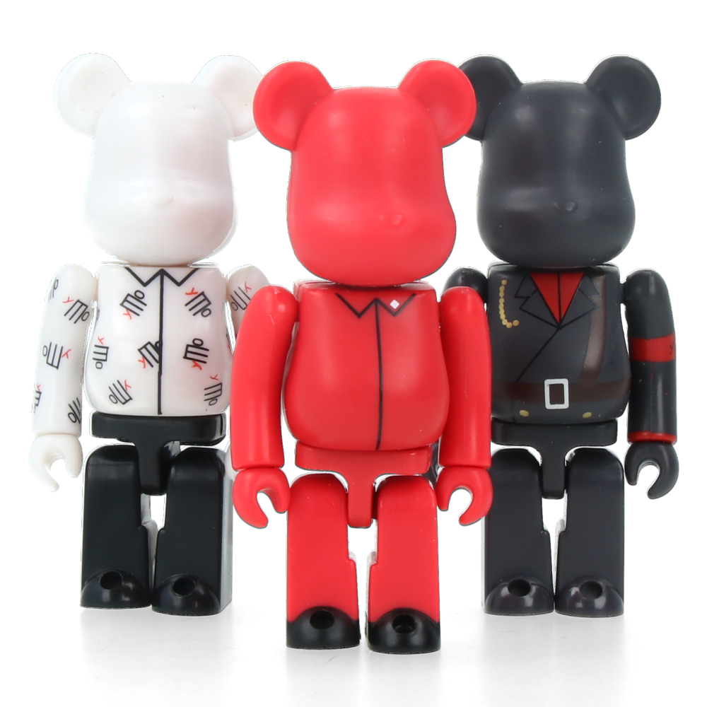 Set 100% Bearbrick Yellow Magic Orchestra (3 pcs)