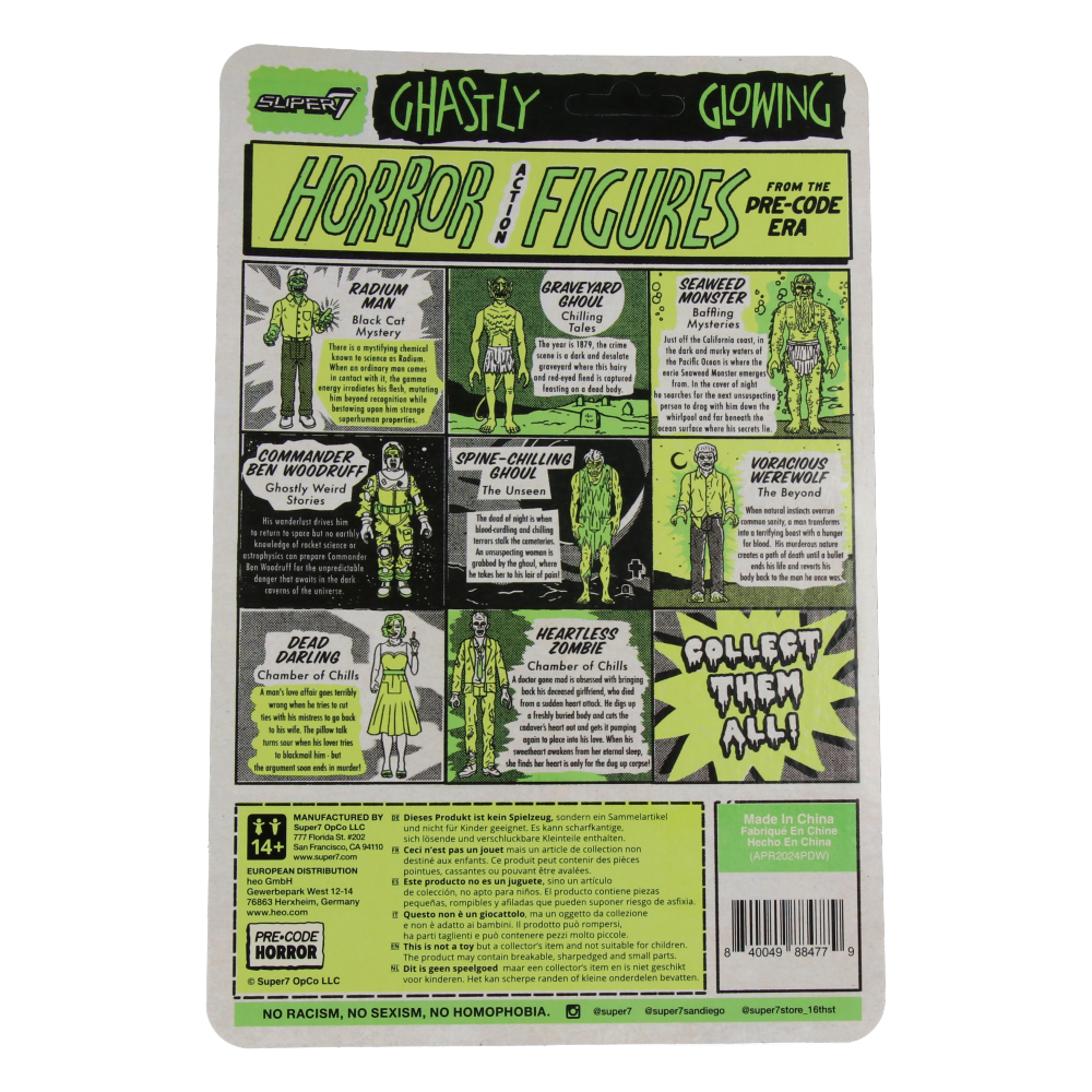 Spine-Chilling Ghoul (Glow) - Unseen 9 - Pre-Code Horror ReAction Figures Wave 4