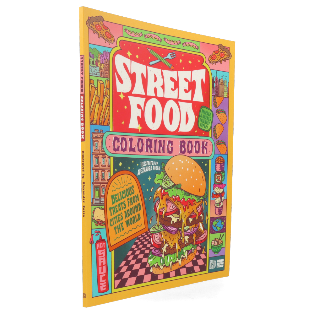 food coloring book nearby