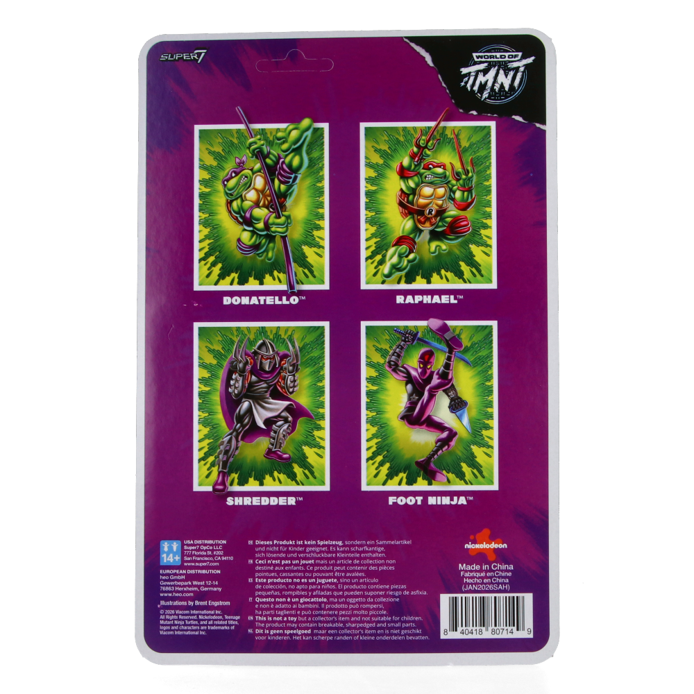 Shredder - Teenage Mutant Ninja Turtles ReAction+ Wave 1