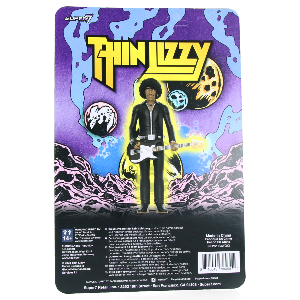 Phil Lynott (Black Leather) - Thin Lizzy ReAction Figures