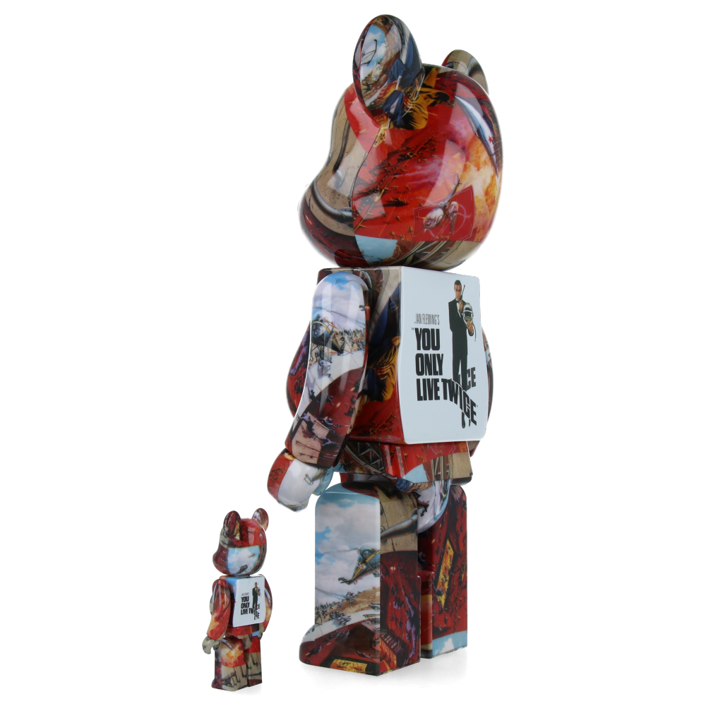 400% + 100% Bearbrick 007 We Only live Twice (James Bond)