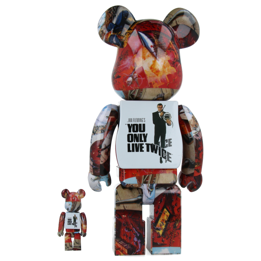 400% + 100% Bearbrick 007 We Only live Twice (James Bond)