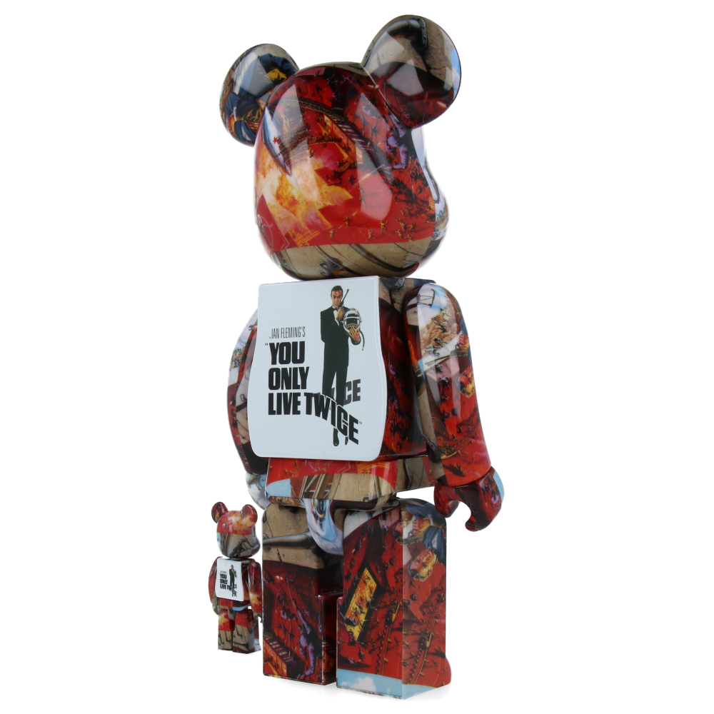 400% + 100% Bearbrick 007 We Only live Twice (James Bond)