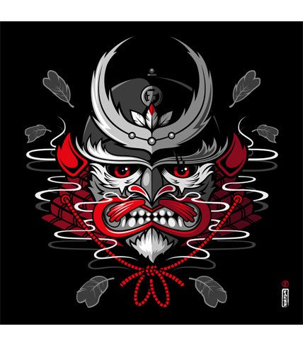 Fakir - Owl Samurai Head Giclee Print