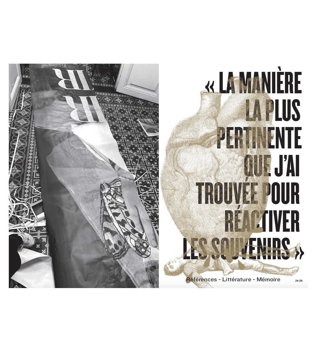 Madame se livre - Travaux de collage, de l'atelier à la rue