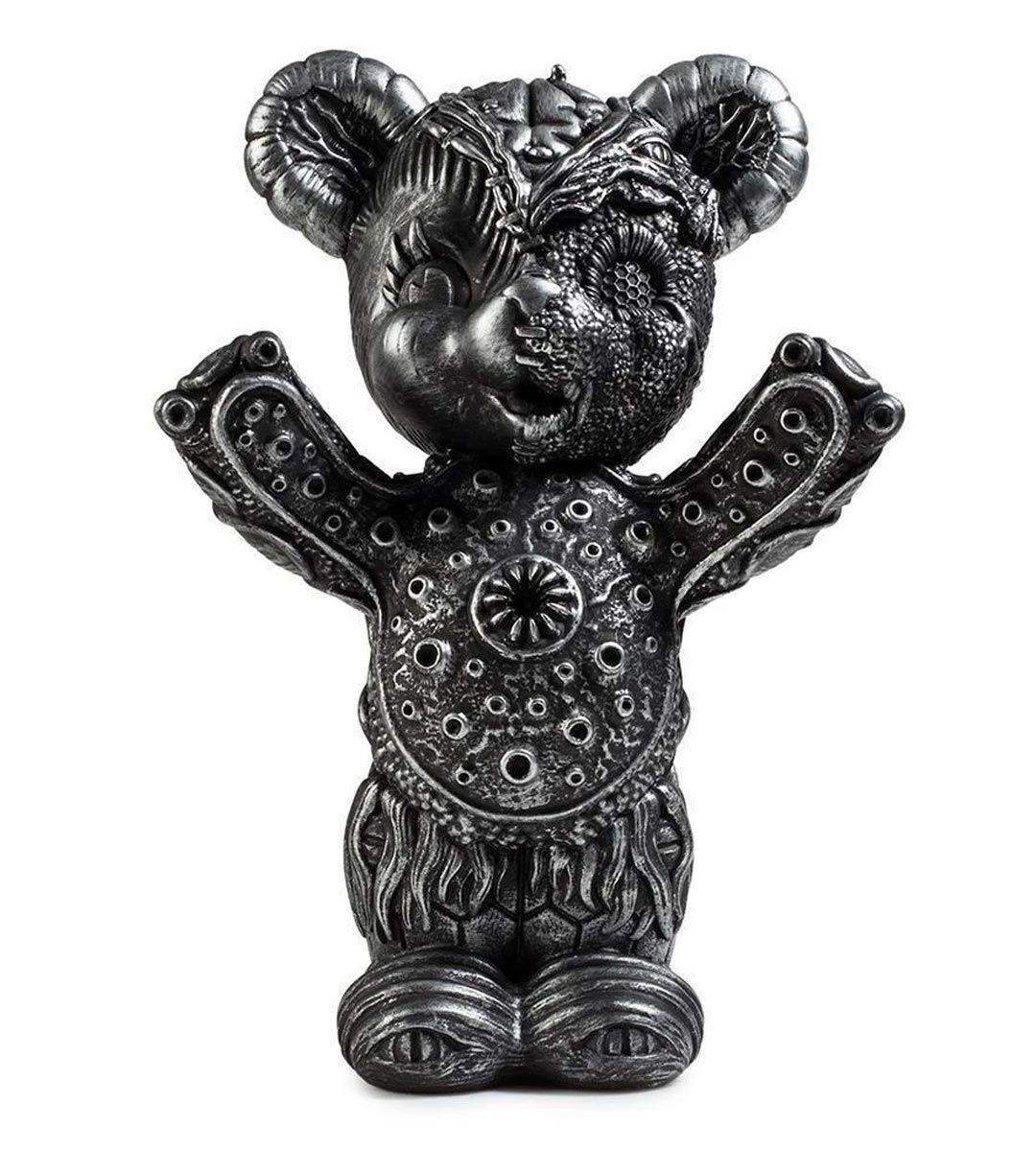10" Free Hugs Bear Silver Edition - Frank Kozik