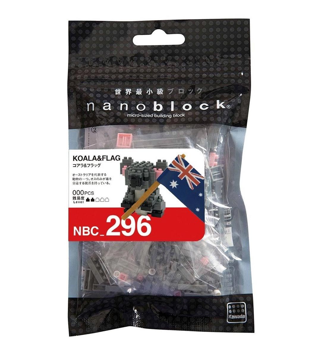 Nanoblock - Koala et son drapeau - NBC 296