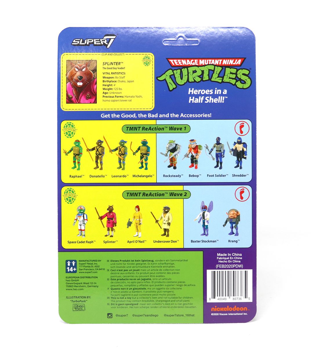 Splinter (Tortues Ninja - TMNT) - ReAction figure