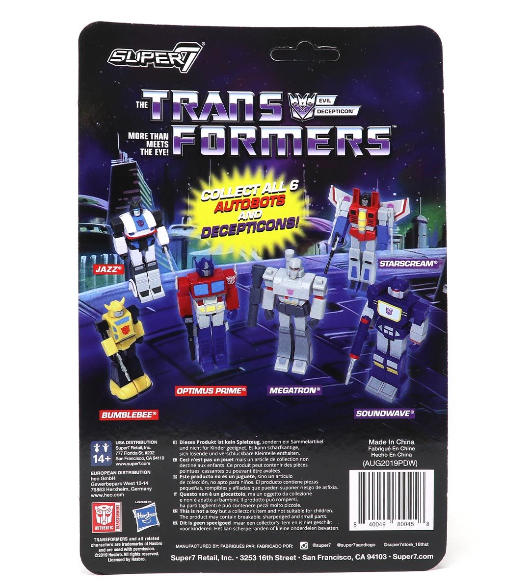 Starscream - Transformers wave 1 - ReAction figure