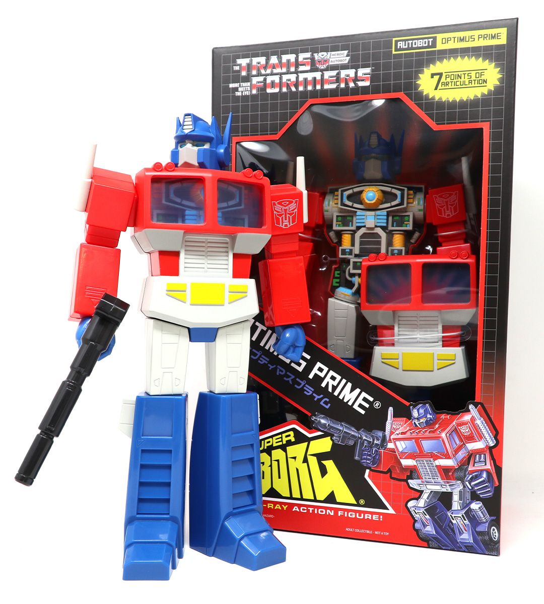 Optimus Prime - Super Cyborg Transformers - Figura de reacción