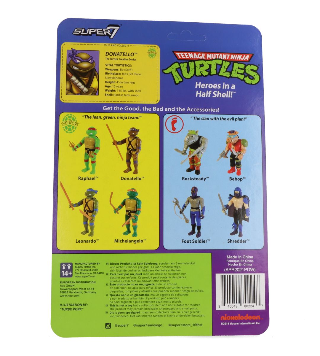 Donatello (Tortues Ninja - TMNT) - ReAction figure