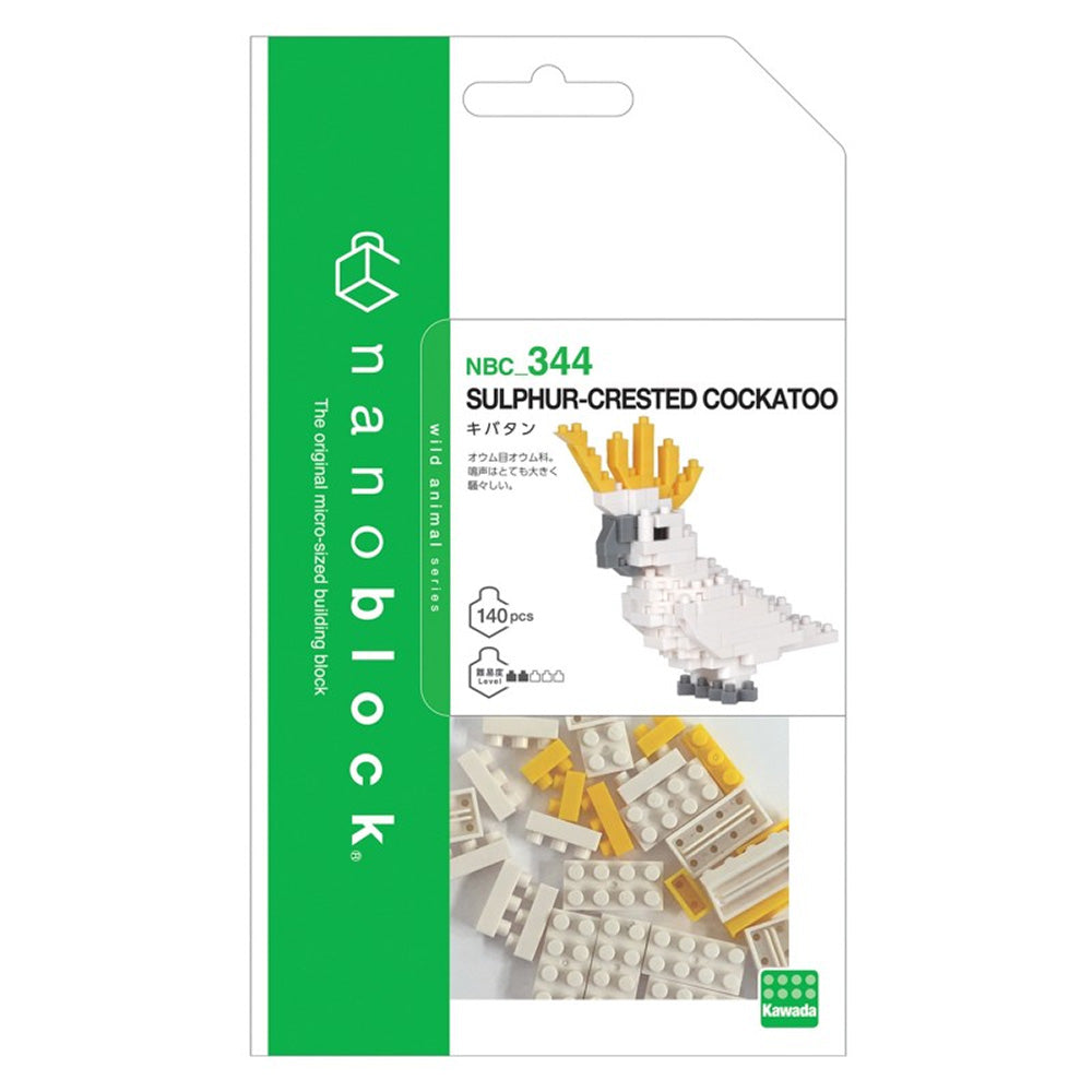 Nanoblock - Cacatoès con HPE amarillo - NBC 344