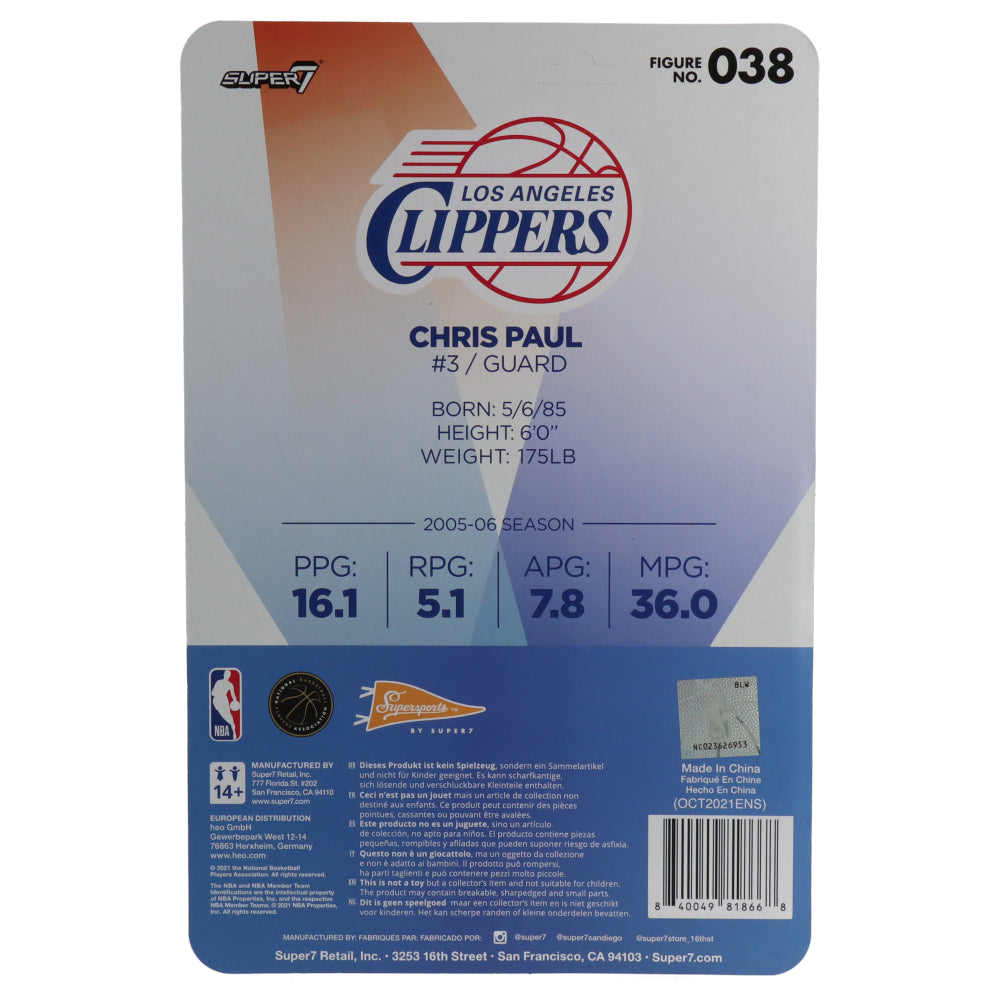 NBA Hardwood Classics Supersports Figures Chris Paul (Clippers) - ReAction figure