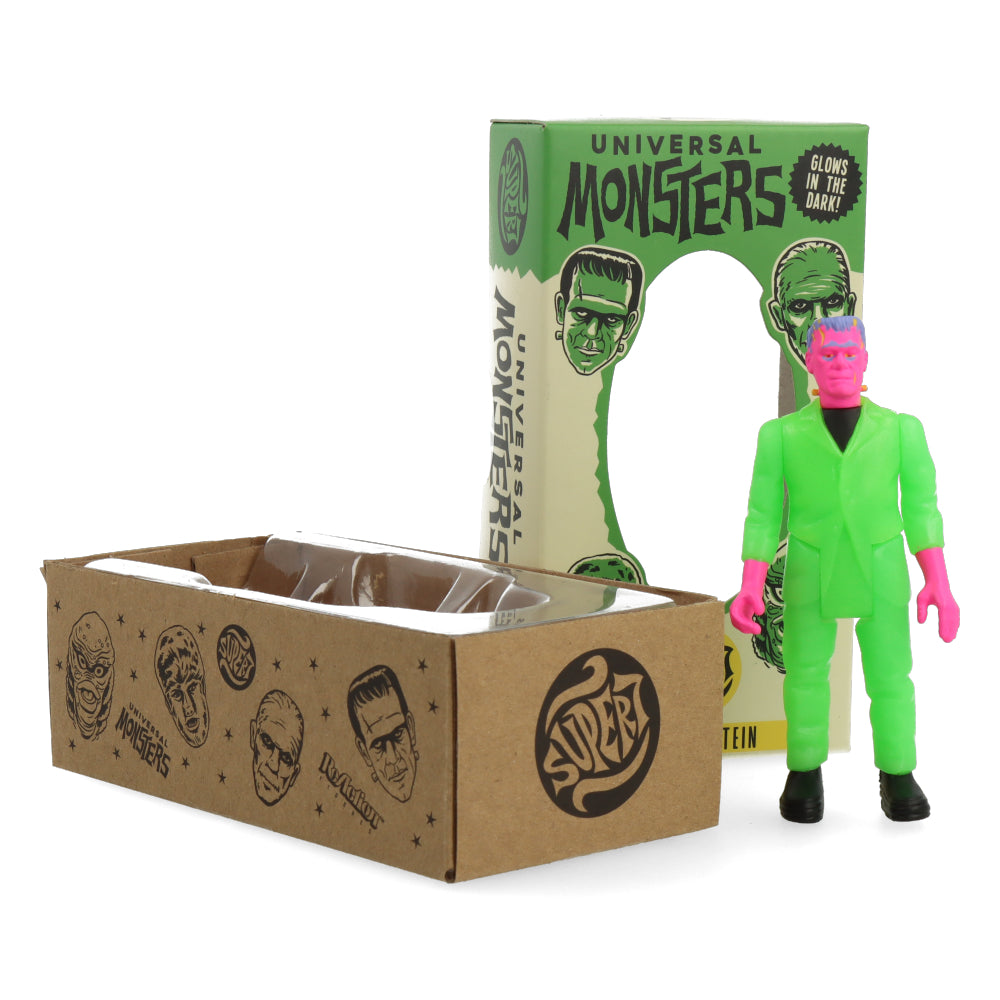 Universal Monsters Frankenstein Glow in The Dark Costume Colors - ReAction figure