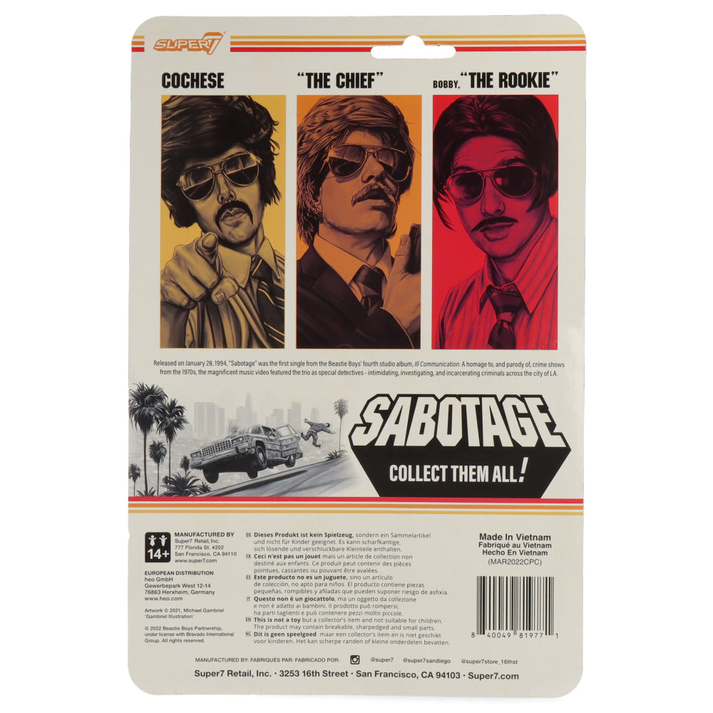 Super7 - Beastie Boys ReAction Wave 1 - Sabotage - Vic Colfari