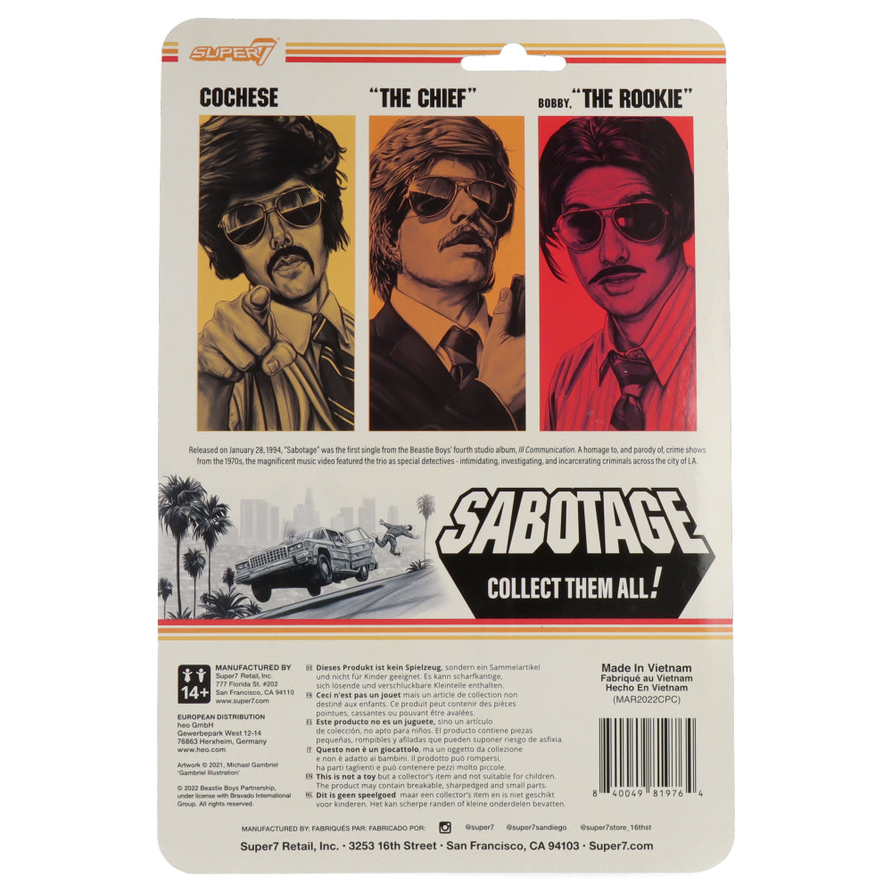 Super7 - Beastie Boys ReAction Wave 1 - Sabotage - Nathan Wind