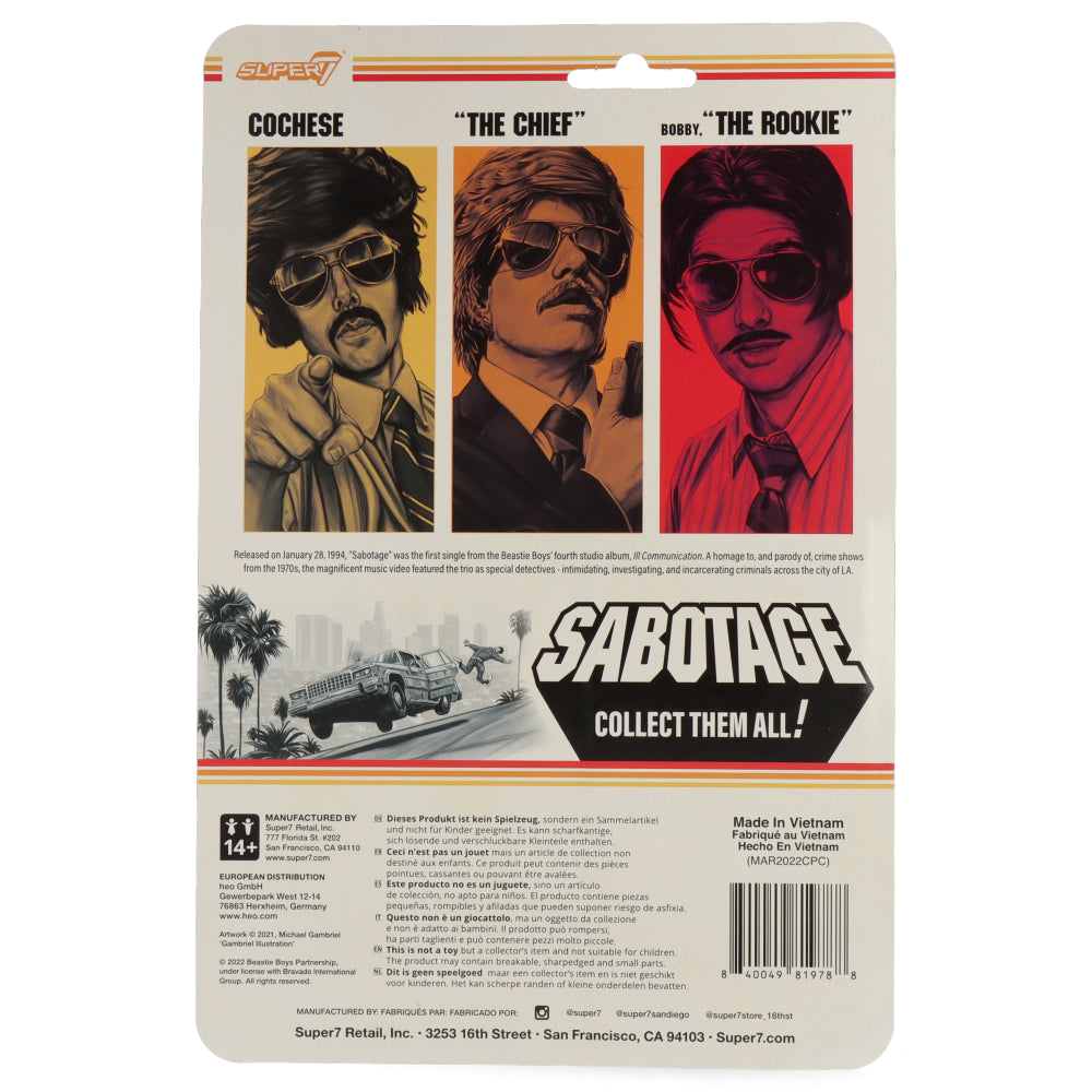 Super7 - Beastie Boys ReAction Wave 1 - Sabotage - Alasondro Alegre
