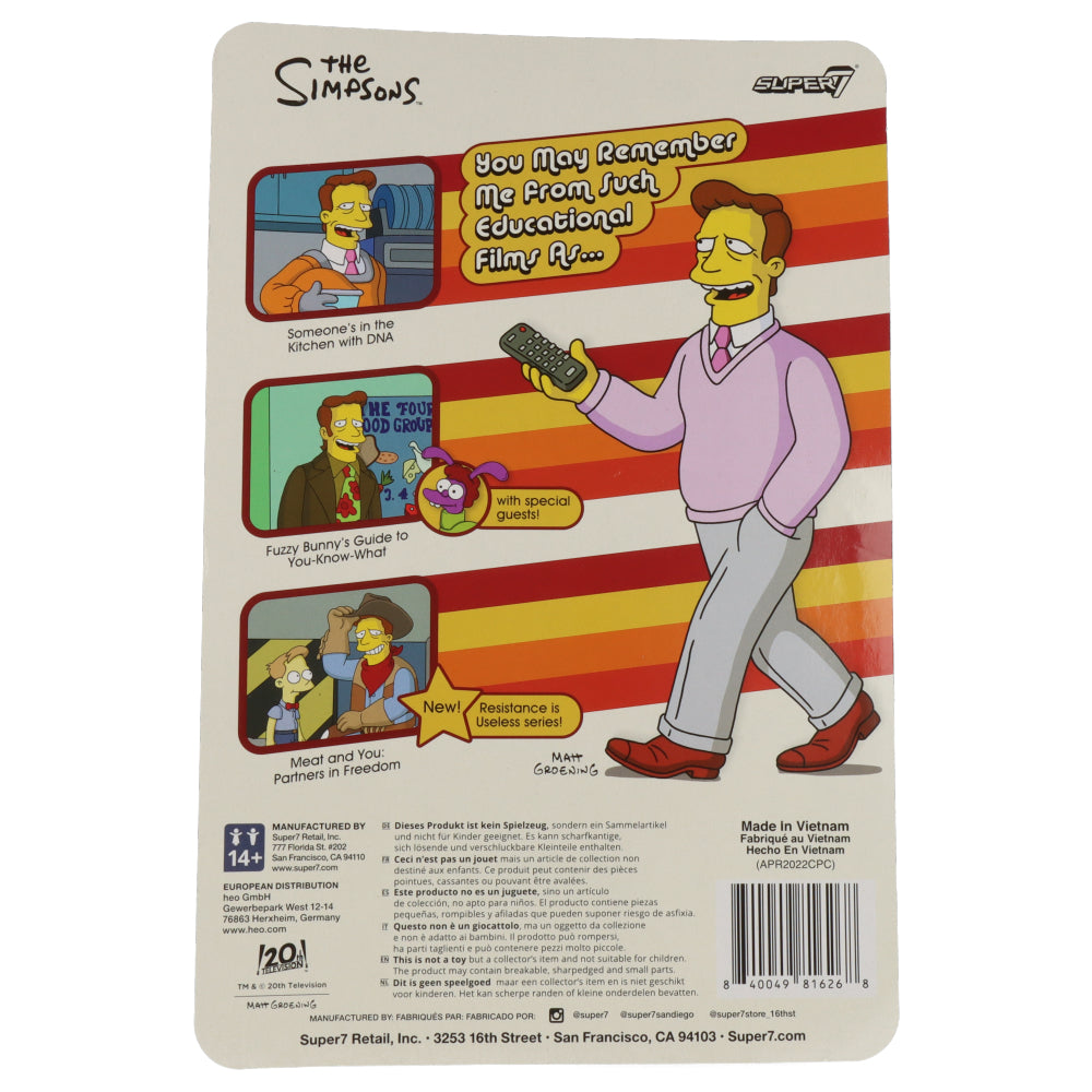 The Simpsons ReAction Wave 2 - Troy McClure Meat And You : Partners In Freedom