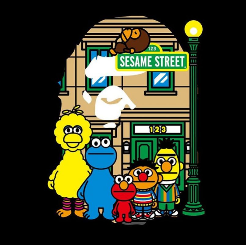 Bape x Sesame Street, la collab' rétro pour petits et grands