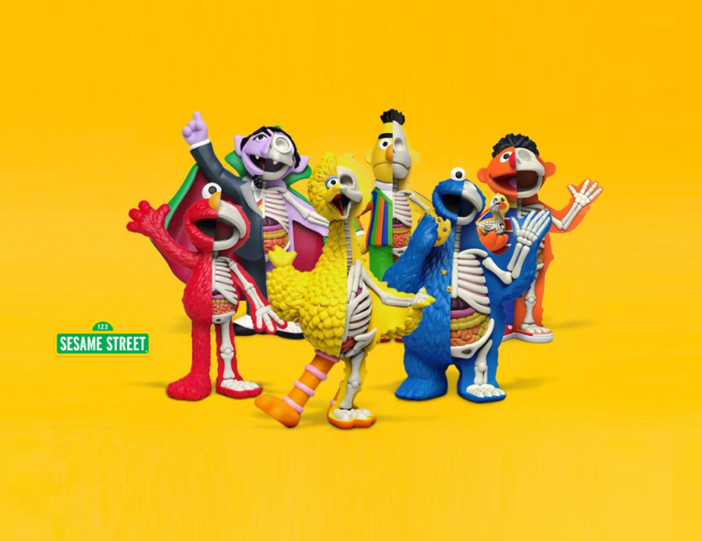 Sesame Street revisité par Jason Freeny et Mighty Jaxx