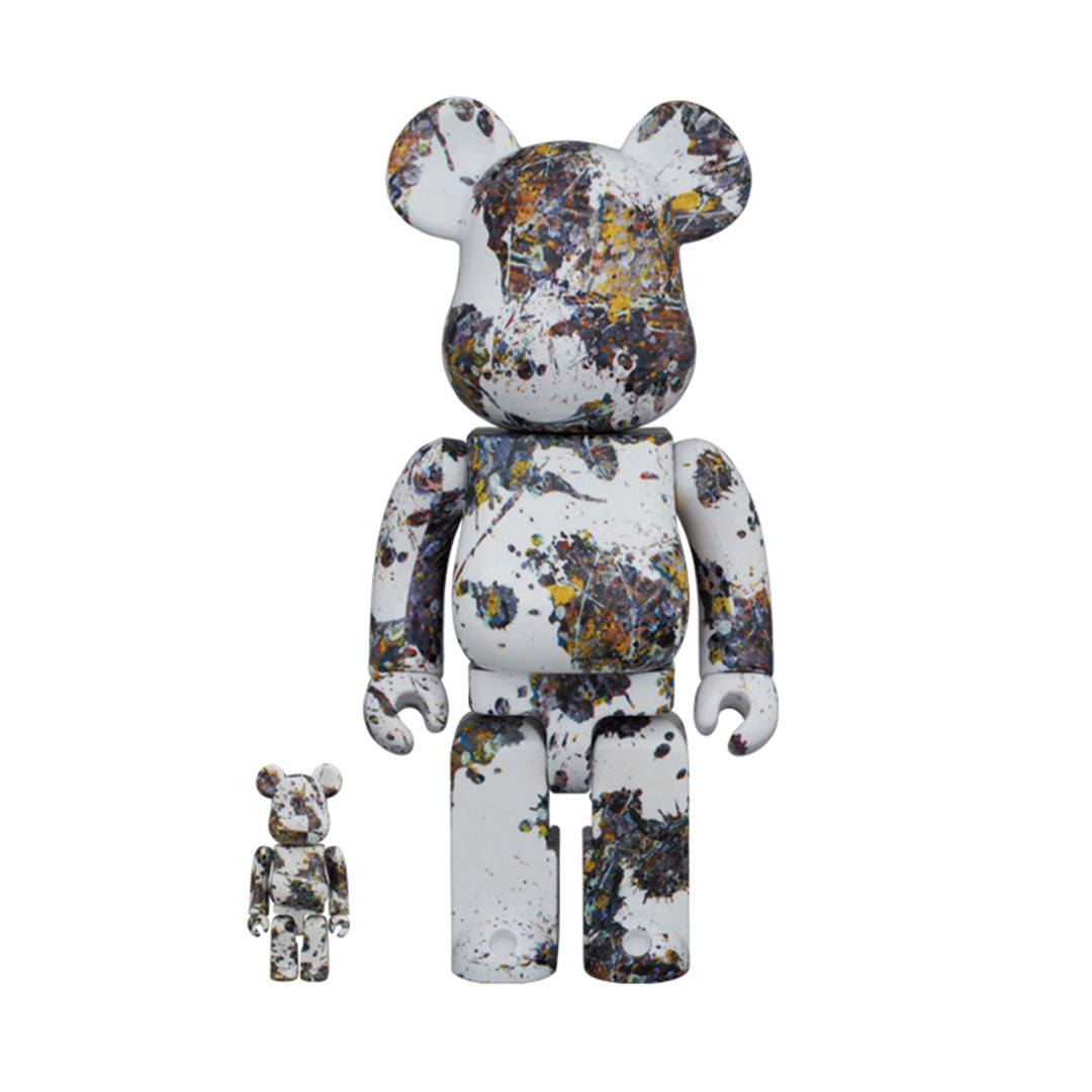 400% + 100% Bearbrick Jackson Pollock Studio (Splash)