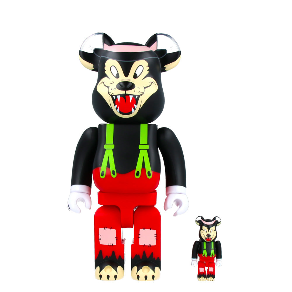 400% + 100% Bearbrick The Big Bad Wolf