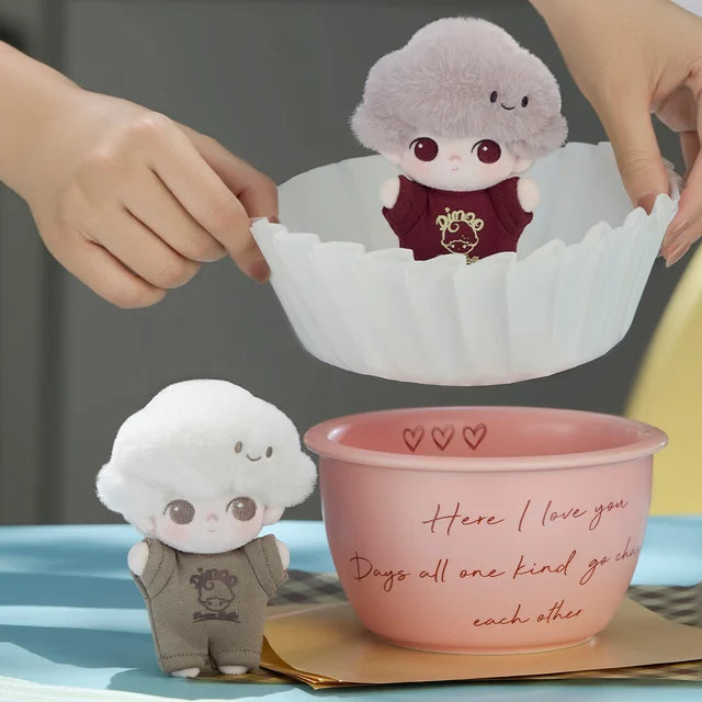 DIMOO Crush on Coffee Series -Soft Faced Plush Keychain Blind Box