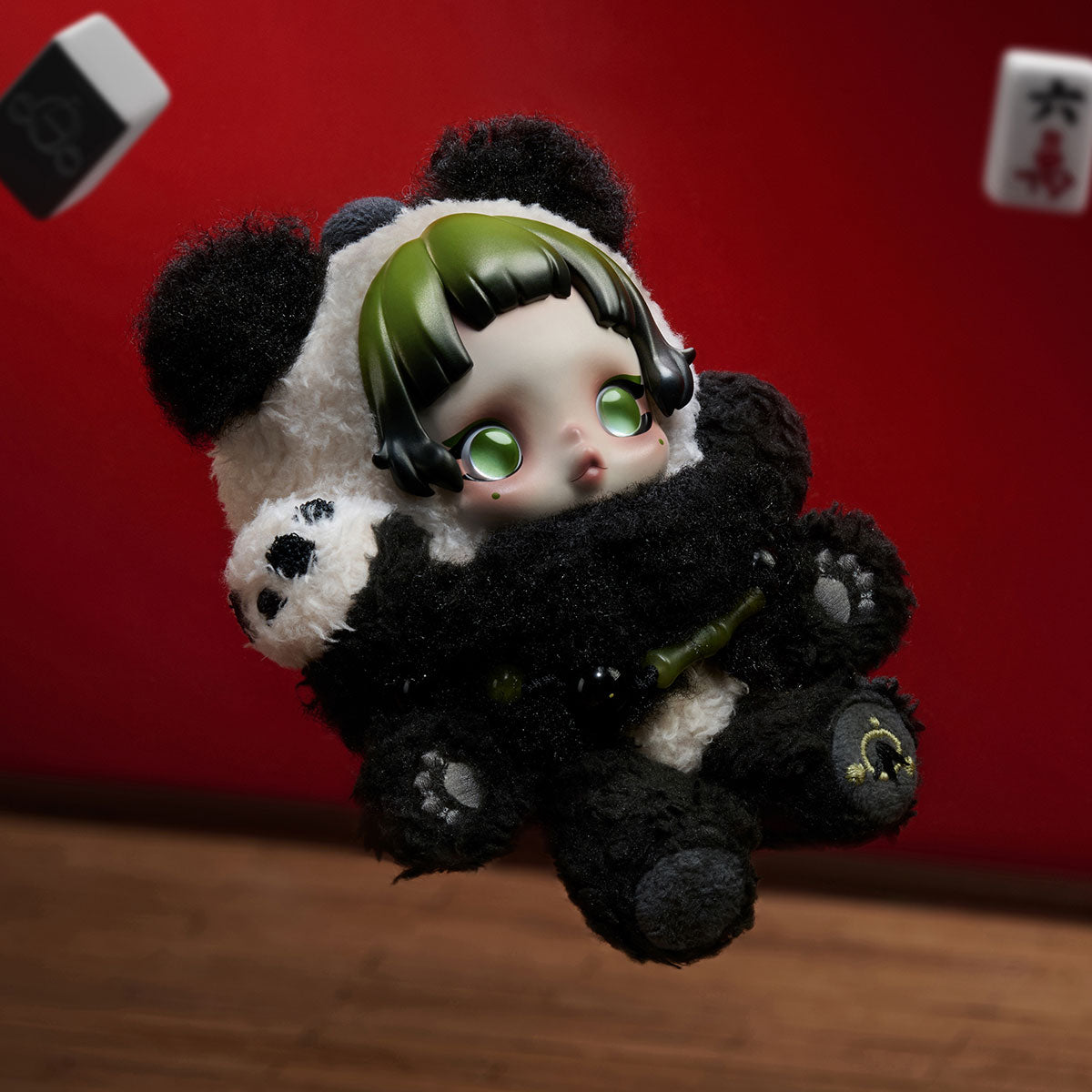 Skullpanda Lazy Panda Plush Doll Pendant