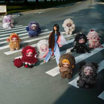 Skullpanda You Found Me ! Series Plush Doll Pendant - Display (9pcs)