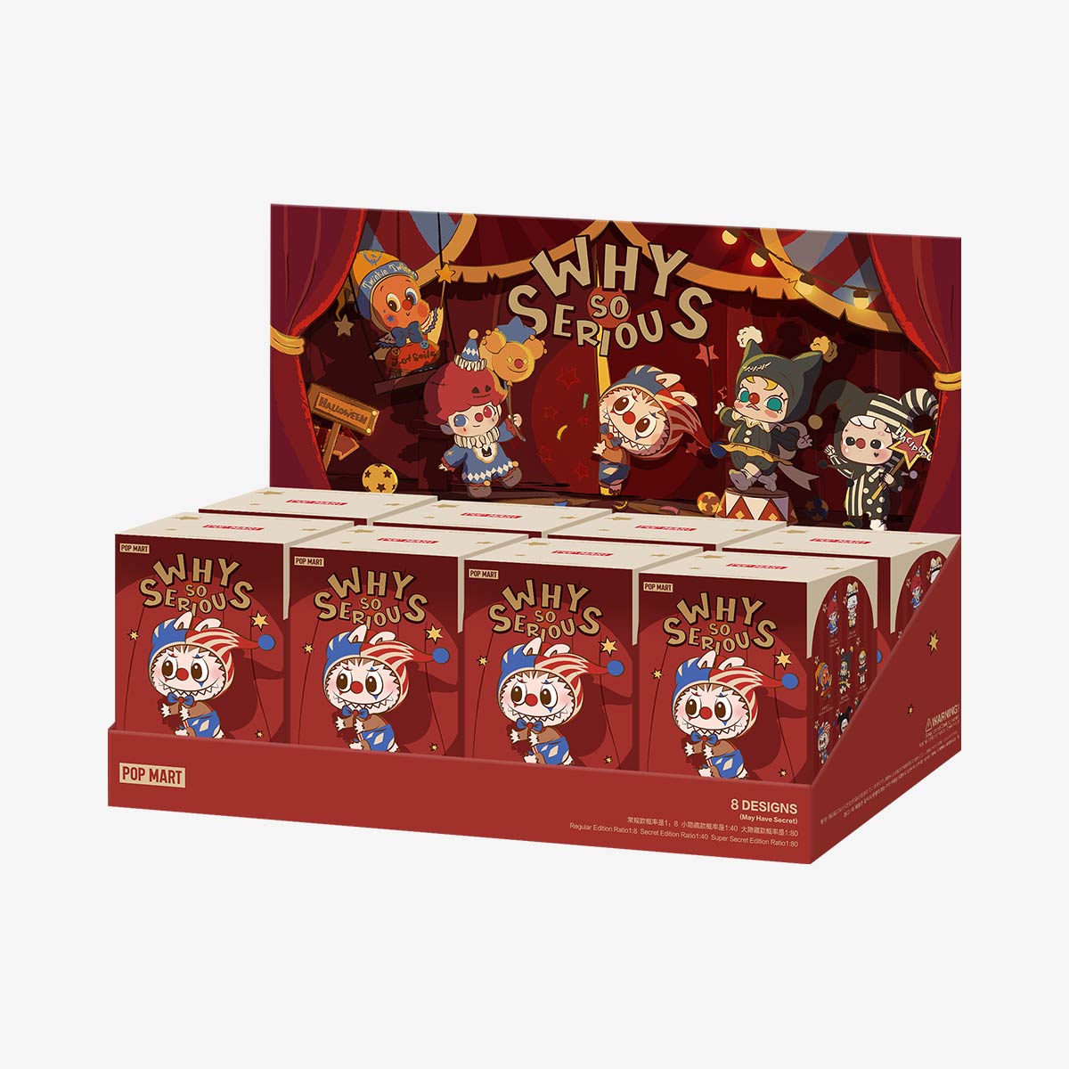 WHY SO SERIOUS Series-Vinyl Plush Pendant - Display (8 pcs)