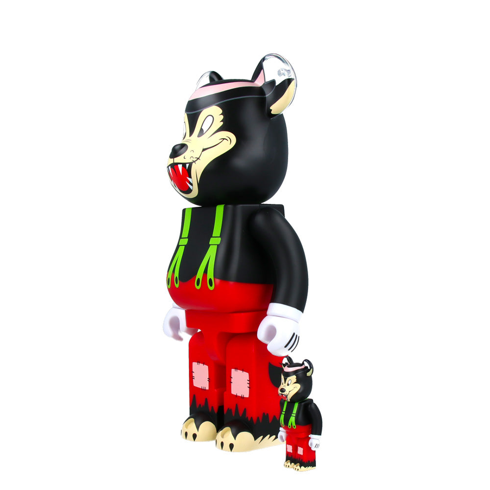 400% + 100% Bearbrick The Big Bad Wolf