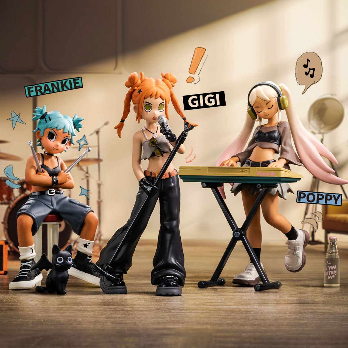 Peach Riot Rise Up Series Figures - Display (12 pcs)