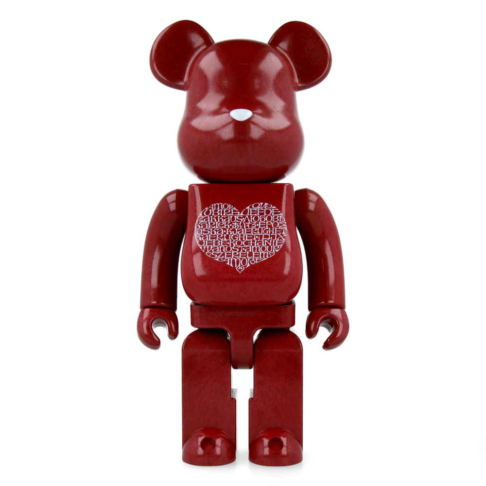 400% Bearbrick Alexander Girard - International Love Heart